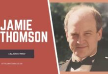 Jamie Thomson Lily James father